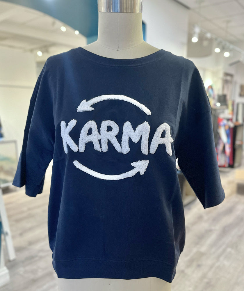 Sixty Seven Boutique™ Karma Sweatshirt Navy