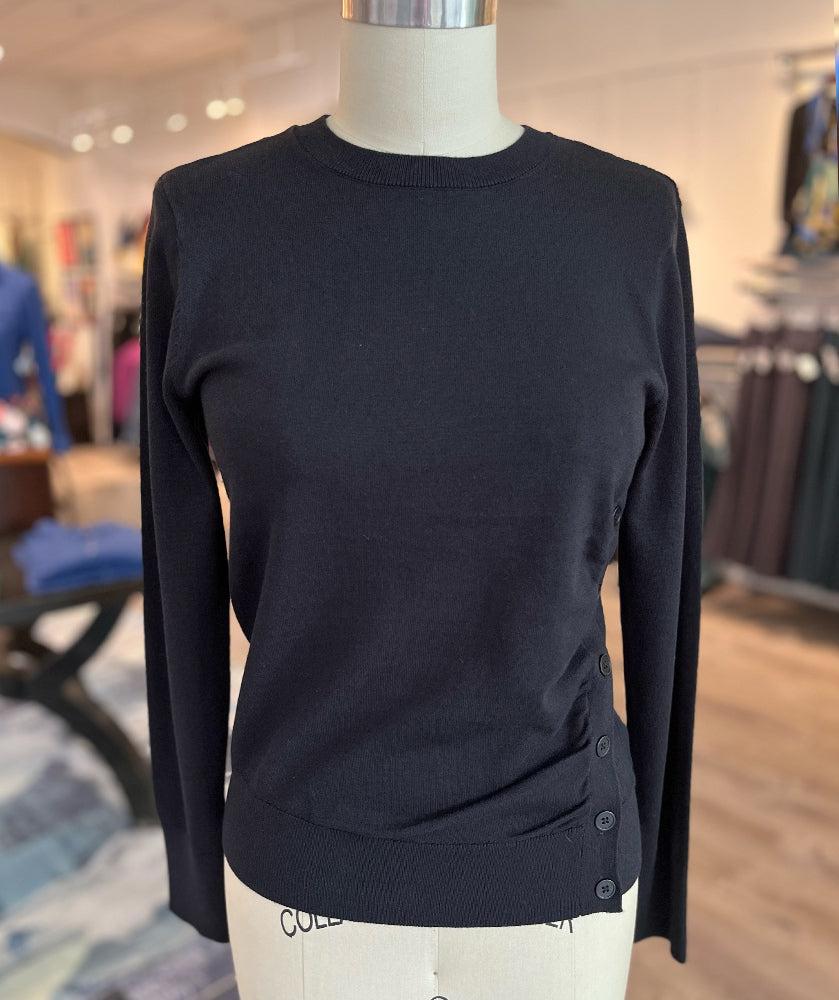 Sixty Seven Boutique™ Button & Rib Detail Pullover