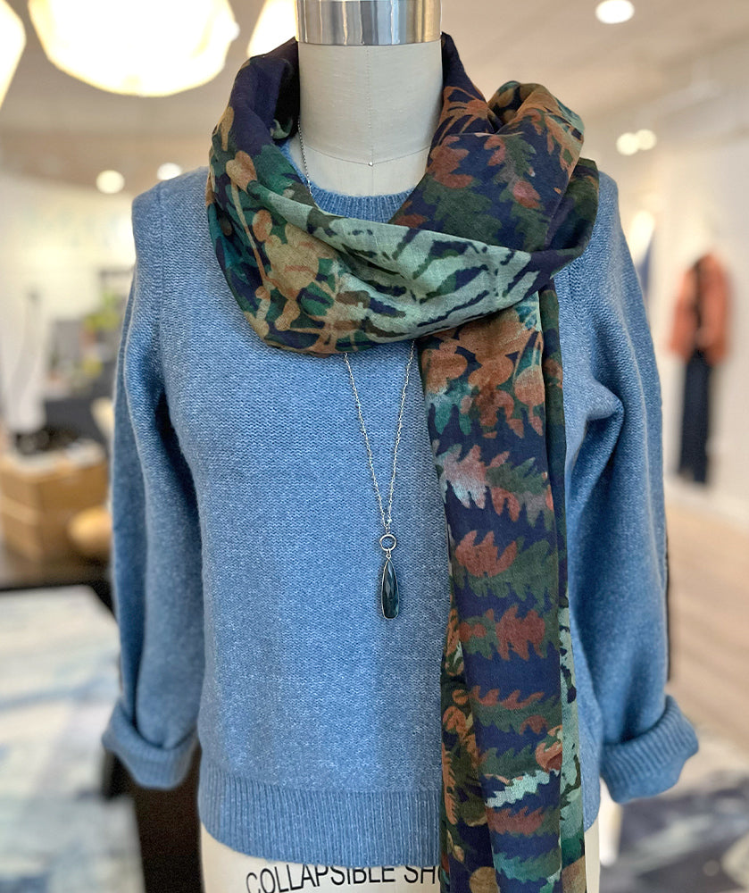 Sixty Seven Boutique™ Soft Marled Denim Pullover