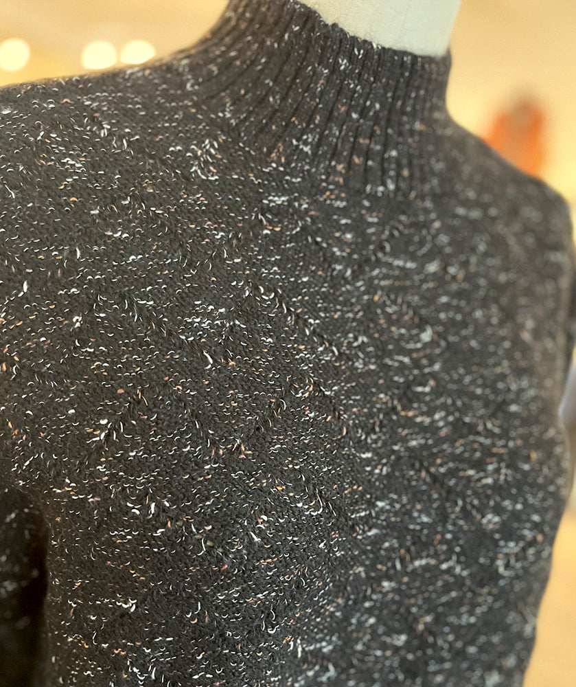 Sixty Seven Boutique™ Tribal Marled Autumn Pullover Black