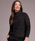 Sixty Seven Boutique™ Tribal Marled Autumn Pullover Black