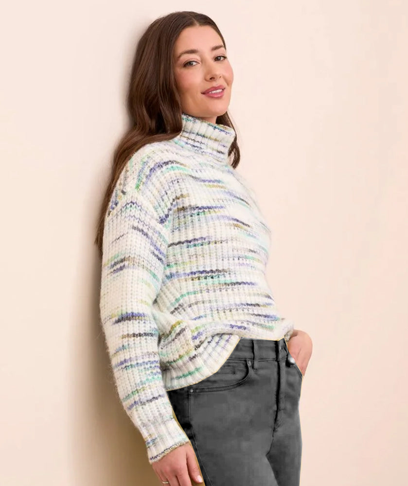 Sixty Seven Boutique™ Tribal Cozy Colorful Turtleneck Pullover
